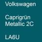 Preview: Volkswagen, Caprigrün Metallic 2C, LA6U.